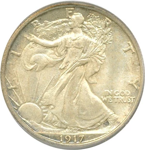 image for: 1917 50c PCGS MS64