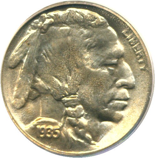 image for: 1935-D 5c  PCGS MS65