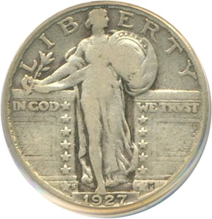 image for: 1927-S 25c PCGS VF20