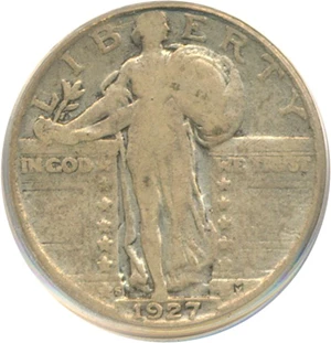 image for: 1927-S 25c PCGS F12