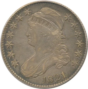 image for: 1821 50c PCGS XF40