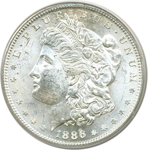 image for: 1886-S $1 PCGS MS64