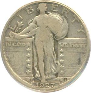 image for: 1927-S 25c PCGS F15
