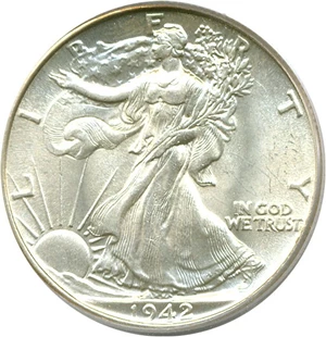 image for: 1942 50c PCGS MS64