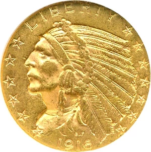 image for: 1916-S $5 NGC/CAC MS61