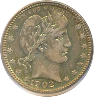 image for: 1902-O 25c PCGS AU50