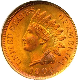image for: 1906 1c NGC MS65 RD