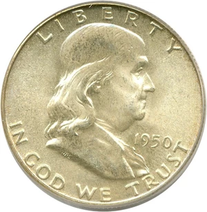 image for: 1950 50c PCGS MS65 FBL