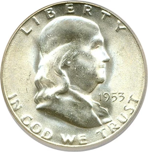 image for: 1953-S 50c ICG MS66