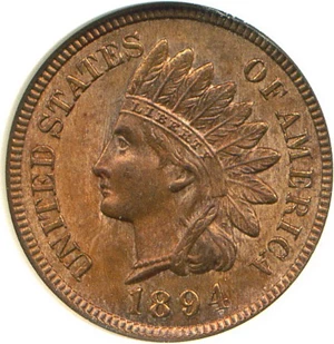 image for: 1894 1c NGC MS65 RD