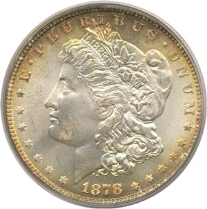 image for: 1878 7TF $1 Rev.'78 PCGS MS65