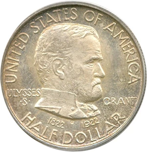 image for: 1922 50c Grant PCGS MS65