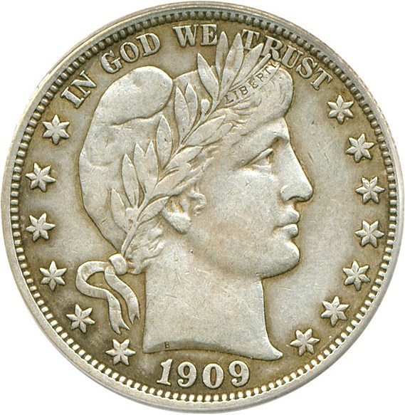 image for: 1909 50c  PCGS XF40 