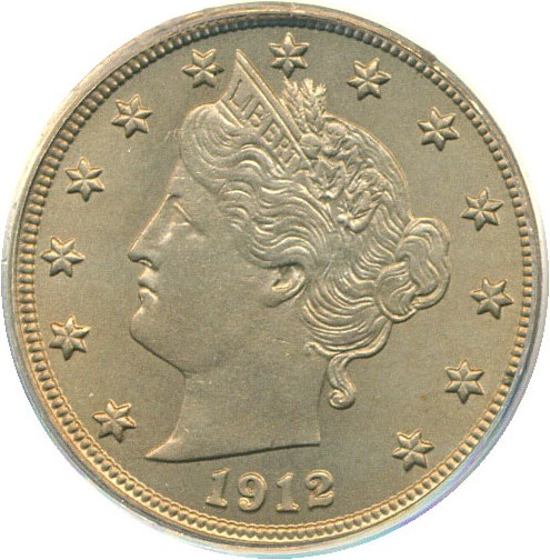 image for: 1912-D 5c  PCGS/CAC MS65 