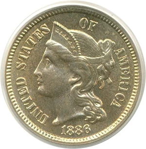 image for: 1886 3cN PCGS Proof 66