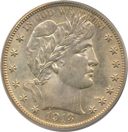 image for: 1913 50c  PCGS MS65