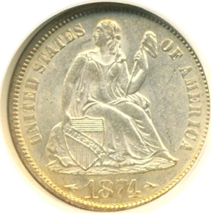 image for: 1874 10c Arrows NGC MS61