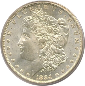image for: 1884-O $1 PCGS MS65