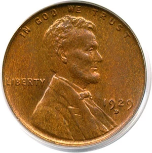 image for: 1929-D 1c PCGS MS64 RB
