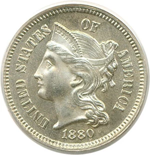 image for: 1880 3cN PCGS MS65