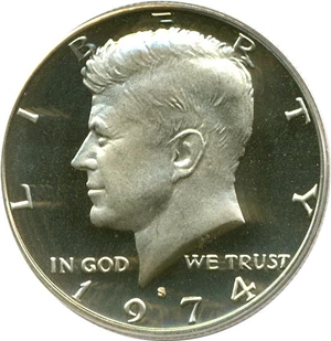 image for: 1974-S 50c PCGS Proof 69 DCameo