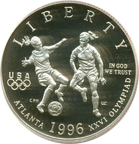 image for: 1996-S 50c Olympic Soccer PCGS Proof 68 DCameo