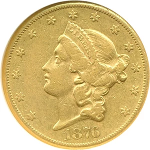 image for: 1876-CC $20 NGC XF40