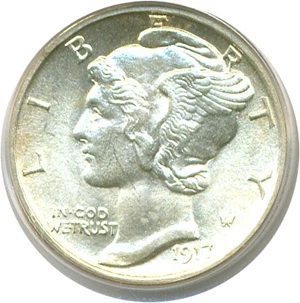 image for: 1917-S 10c PCGS MS64 FB