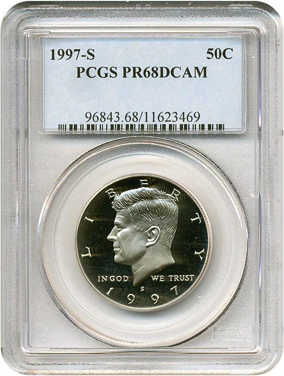 image for: 1997-S 50c  PCGS Proof 68 DCameo