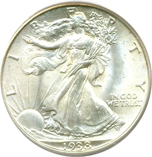image for: 1938 50c PCGS MS65
