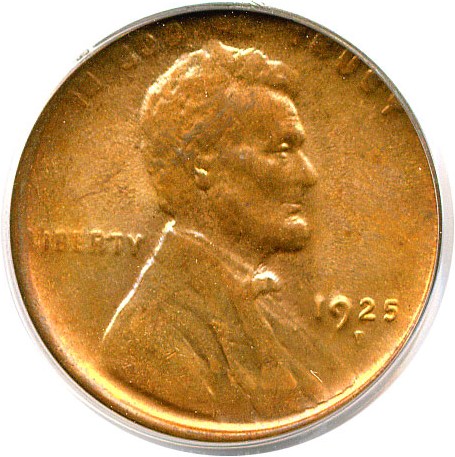 image for: 1925-D 1c  PCGS MS63 RD