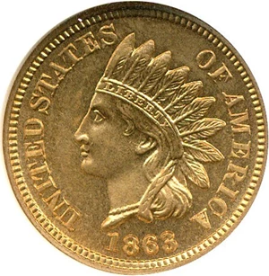 image for: 1863 1c NGC MS65