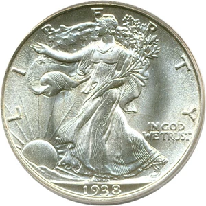 image for: 1938 50c PCGS MS65
