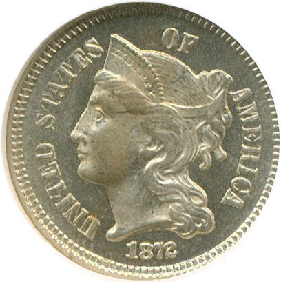 image for: 1872 3cN  NGC Proof 66 Cameo
