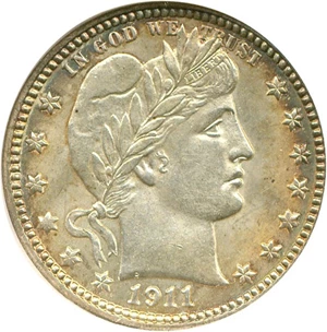image for: 1911-D 25c NGC MS61