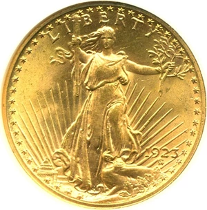 image for: 1923 $20 NGC MS65