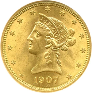 image for: 1907 $10 Liberty NGC MS63