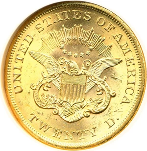 image for: 1865 $20 NGC MS63 Ex: SS Republic w/Box!