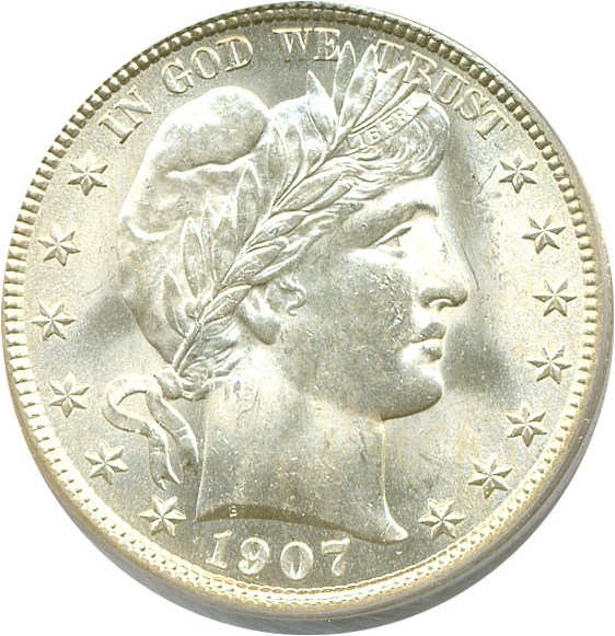 image for: 1907 50c  PCGS MS64 
