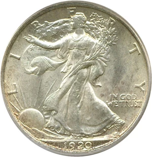 image for: 1920 50c PCGS/CAC MS64