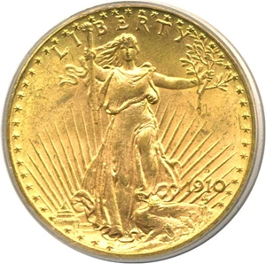 image for: 1910-D $20 PCGS MS64