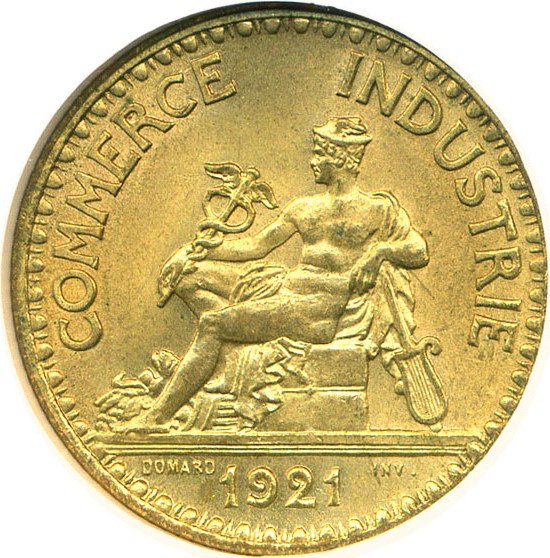 image for: France: 1921 2 Fr  NGC MS64   