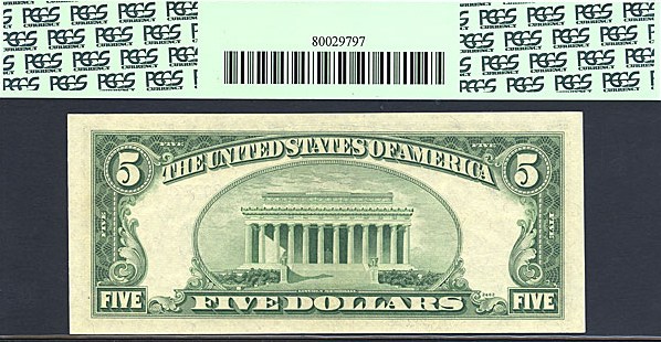 image for: Fr.1656 1953A $5  PCGS Gem CU65 PPQ [F62803220A]