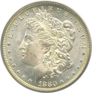 image for: 1880 $1 PCGS MS64