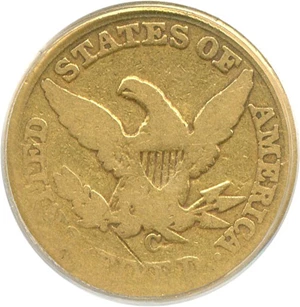 image for: 1859-C $5 PCGS Good-4