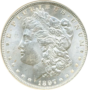 image for: 1897 $1 NGC MS65