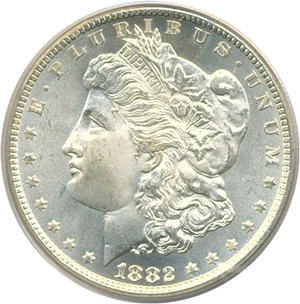 image for: 1882-CC $1 PCGS MS66