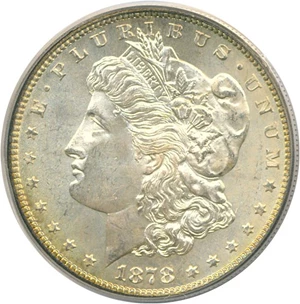 image for: 1878-S $1 PCGS MS65 * Reverse Color *