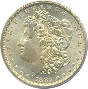 image for: 1881-O $1 PCGS MS64