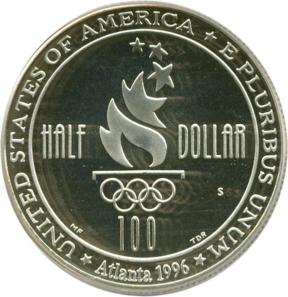 image for: 1996-S 50c Olympic Soccer PCGS Proof 68 DCameo